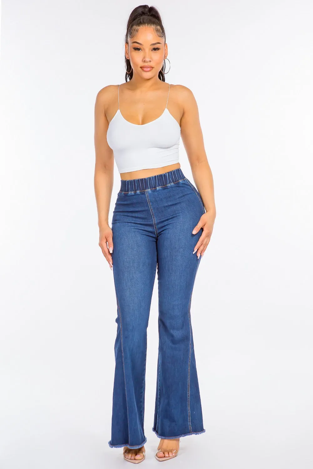 American Bazi High Waist Curvy Flare Jeans – Trendy Women's Denim