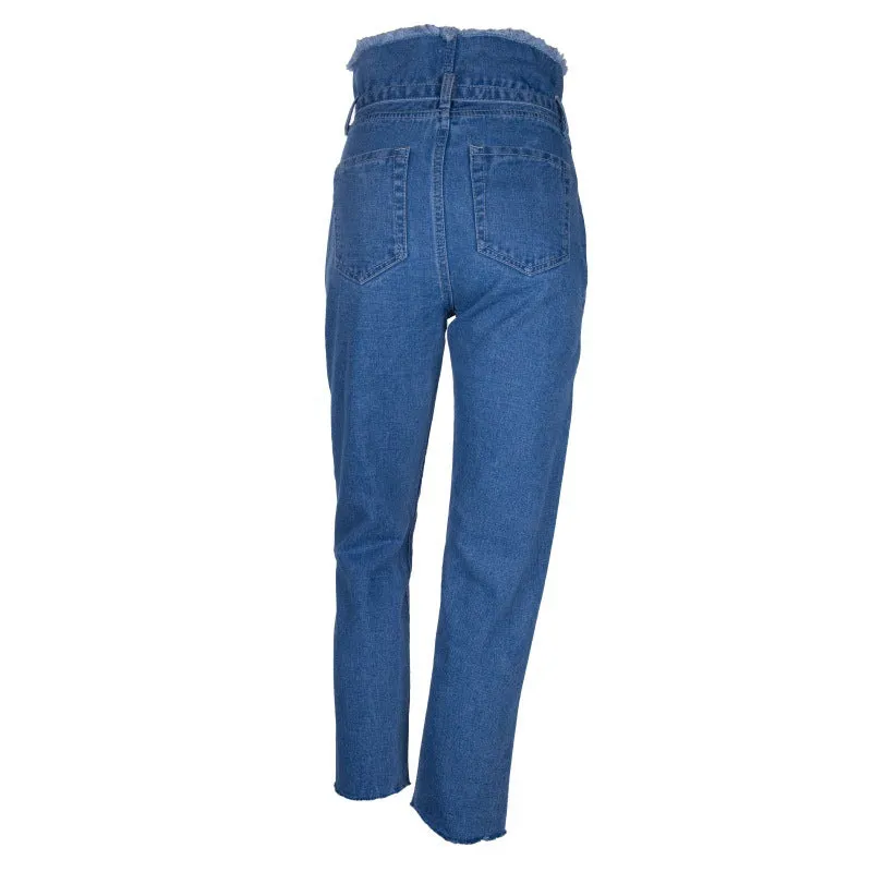 Autumn Trendy Tassels High Waist Jeans - GlamzLife