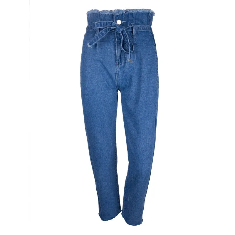 Autumn Trendy Tassels High Waist Jeans - GlamzLife