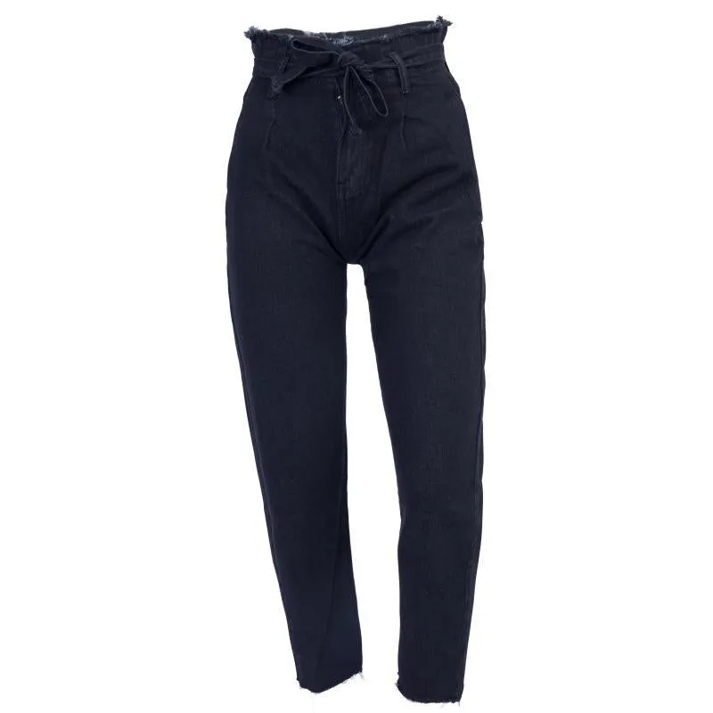 Autumn Trendy Tassels High Waist Jeans - GlamzLife