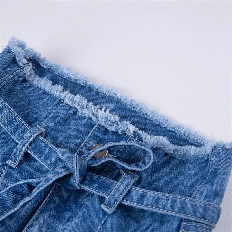 Autumn Trendy Tassels High Waist Jeans - GlamzLife