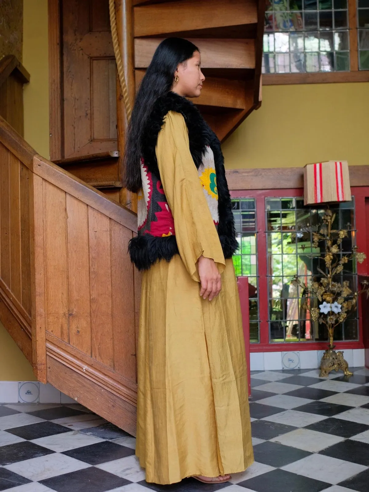 Aziz Waistcoat - M | Multi/Black