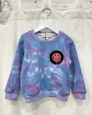 BABY & KIDS BL PINK N BLUE tie-dye sweatshirt