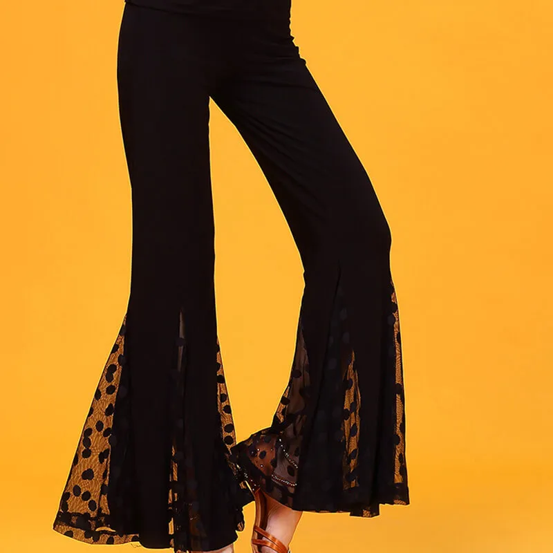 Bell Bottoms Medium Rise Latin/Ballroom Pants