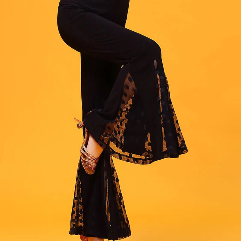 Bell Bottoms Medium Rise Latin/Ballroom Pants