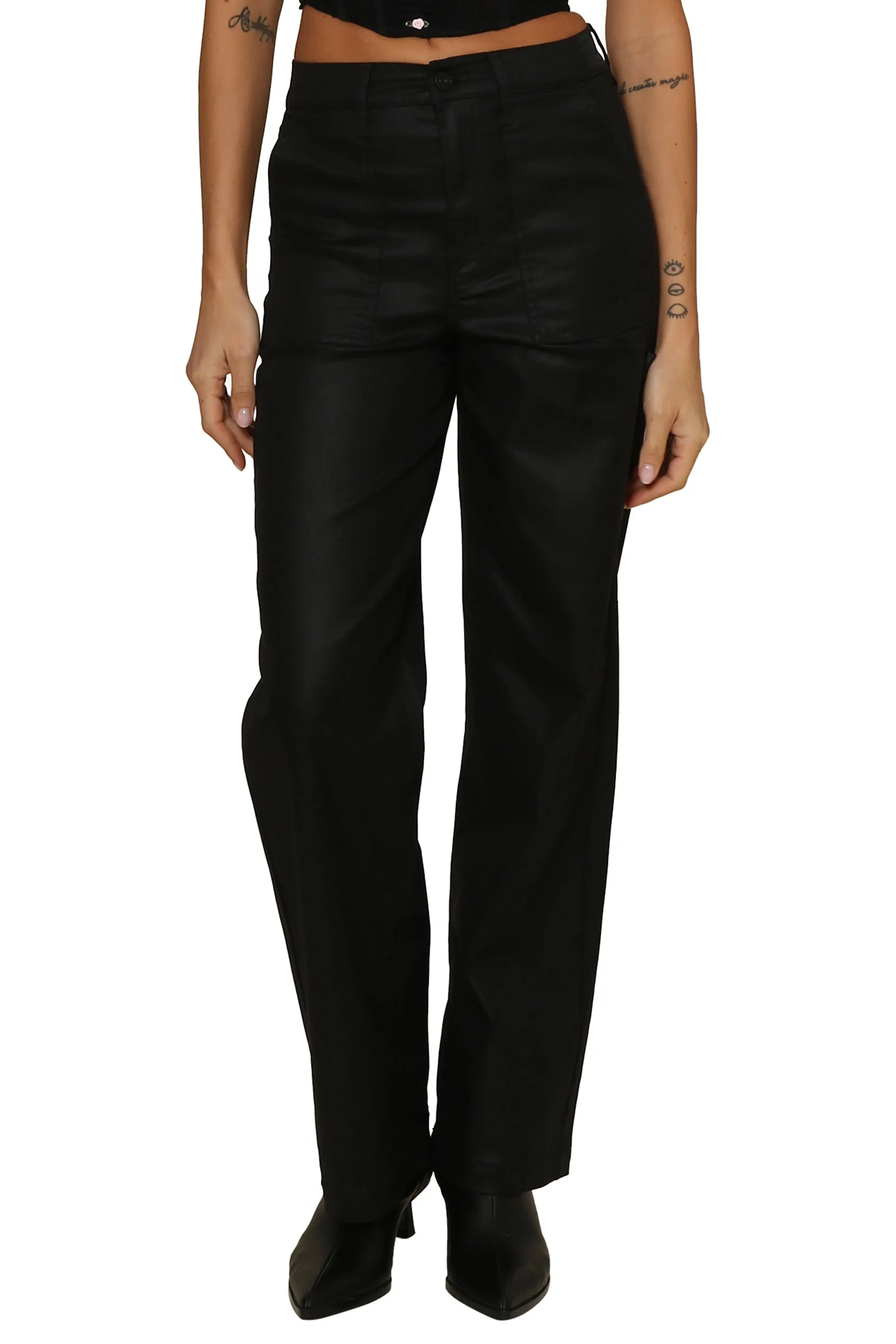 Black Coated Carpenter Dad Jean