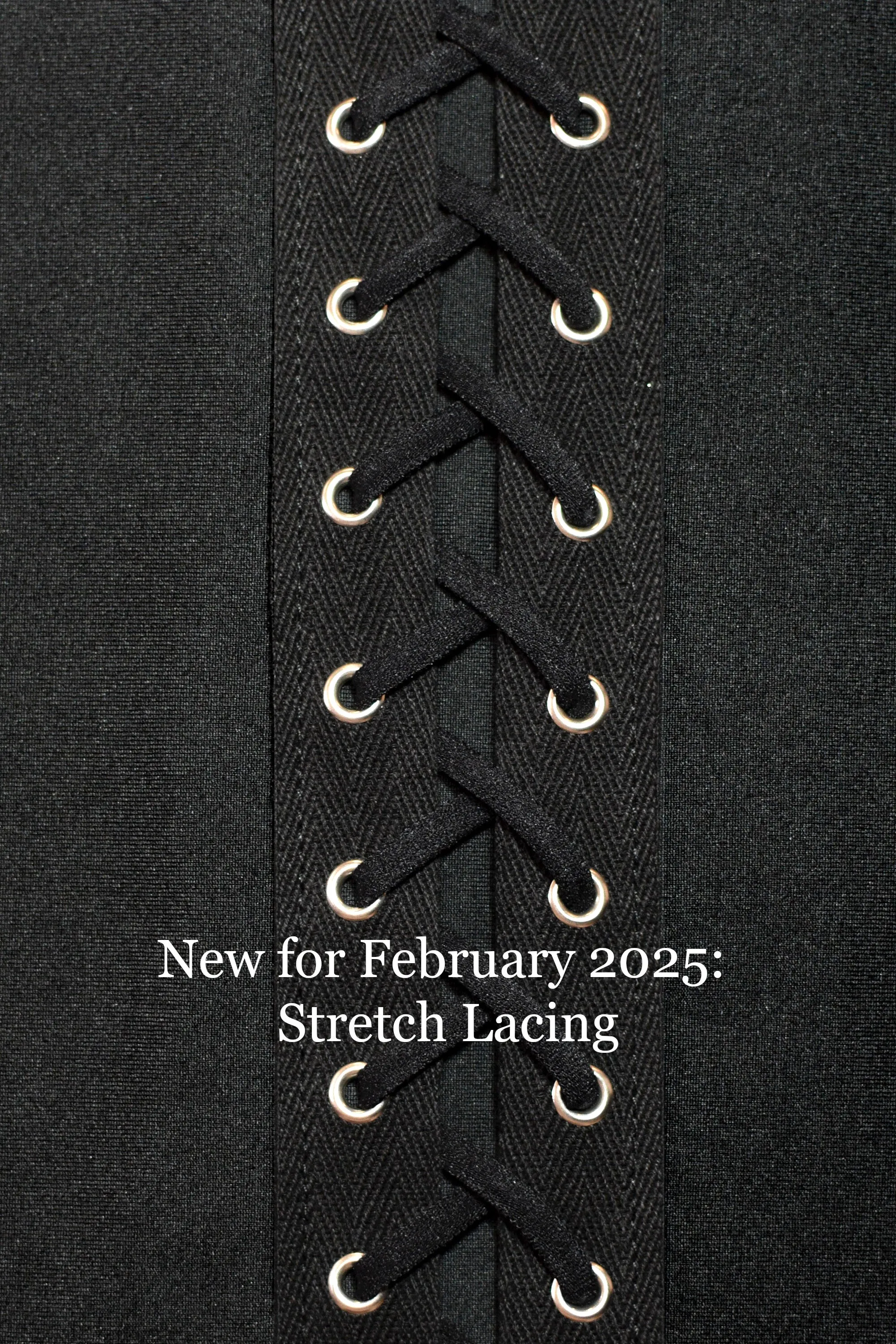 Black Cotton Spandex Back Lace-Up Leggings
