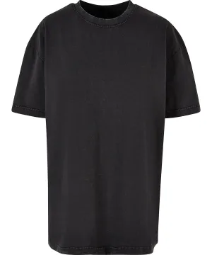 Black - Women’s oversized acid wash tee