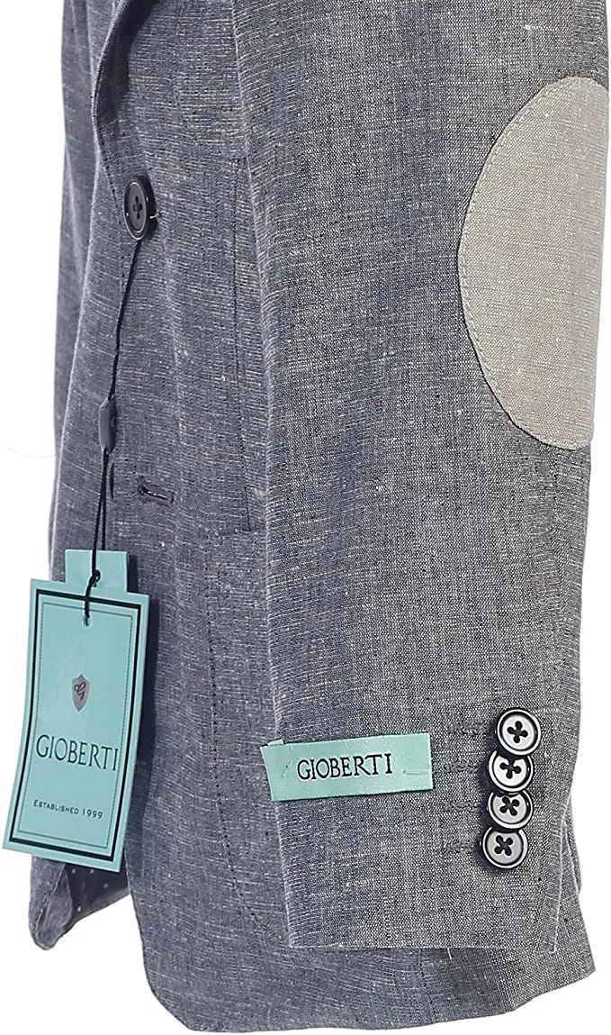 Boys Linen 2 Pcs Set Jacket And Dress Pants Gray Suit Gray Pants