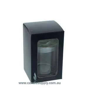 Candela Metro - KNOB Lid - Gift Box - Small - BLACK - WINDOW