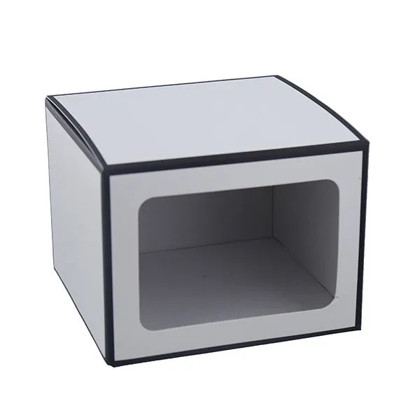 Candela Tumbler - Gift Box - Shallow - WHITE/BLACK - WINDOW