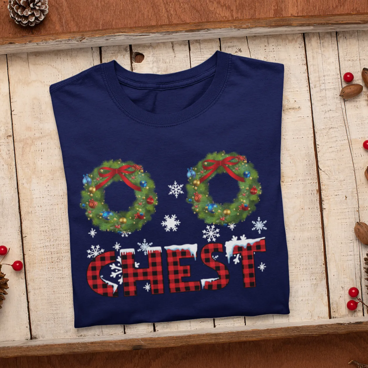 Chest Nuts Matching Christmas Sweatshirt Hoodie, Funny Christmas Gift For Wife Husband, Chest and Nuts Matching Couples Holiday Sweatshirts
