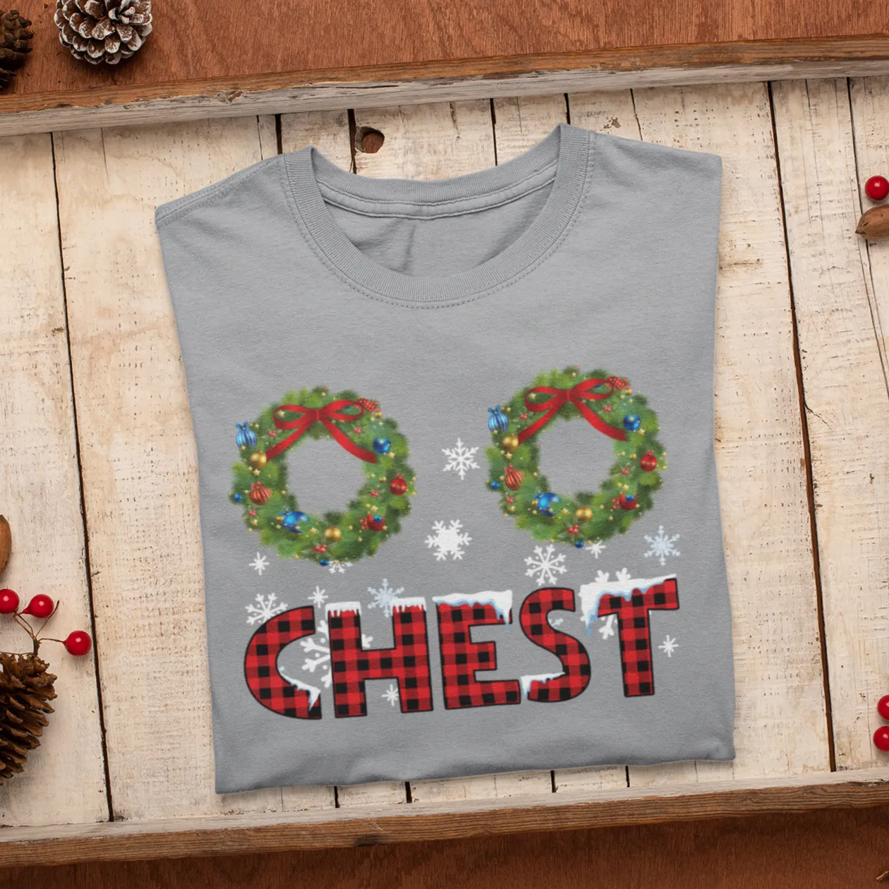Chest Nuts Matching Christmas Sweatshirt Hoodie, Funny Christmas Gift For Wife Husband, Chest and Nuts Matching Couples Holiday Sweatshirts