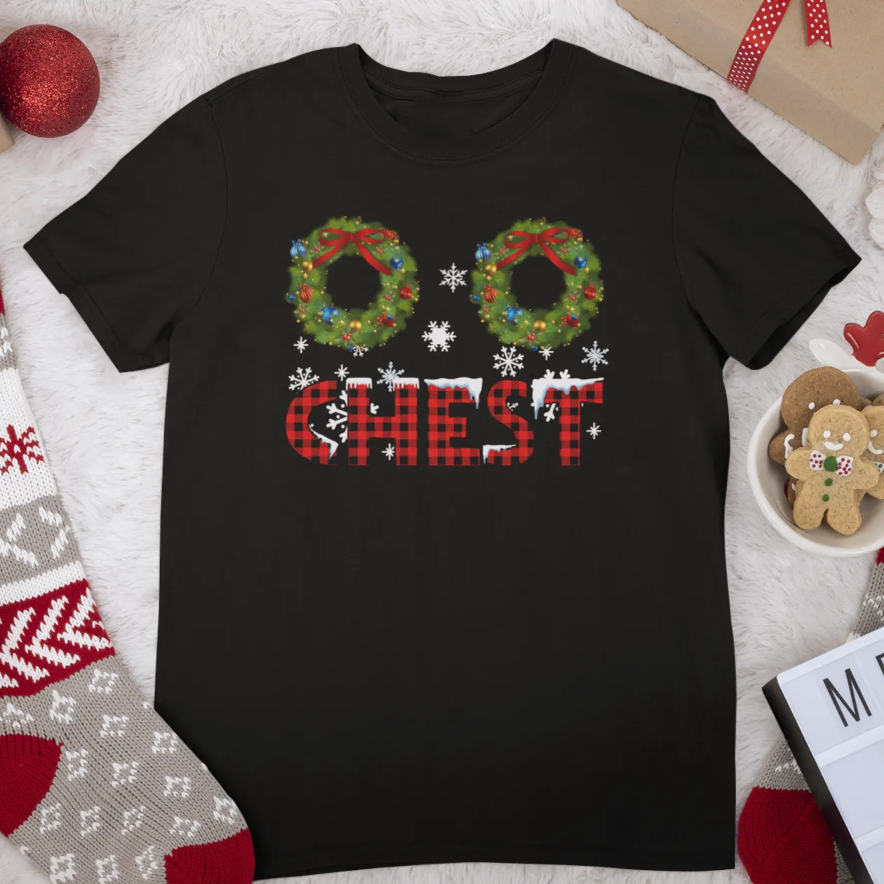 Chest Nuts Matching Christmas Sweatshirt Hoodie, Funny Christmas Gift For Wife Husband, Chest and Nuts Matching Couples Holiday Sweatshirts