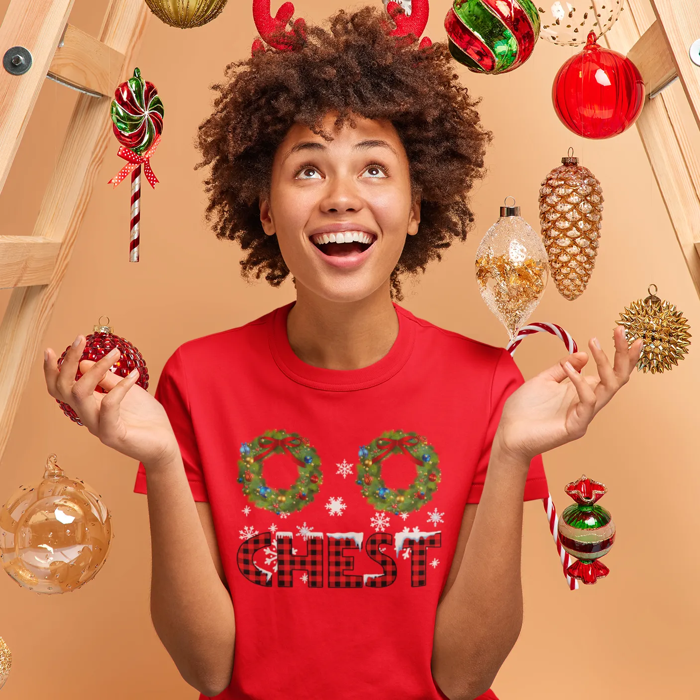 Chest Nuts Matching Christmas Sweatshirt Hoodie, Funny Christmas Gift For Wife Husband, Chest and Nuts Matching Couples Holiday Sweatshirts