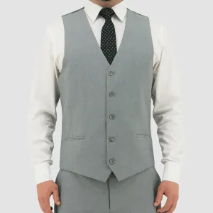 Christian Brookes Classic Fit Ryan Vest in Light Grey
