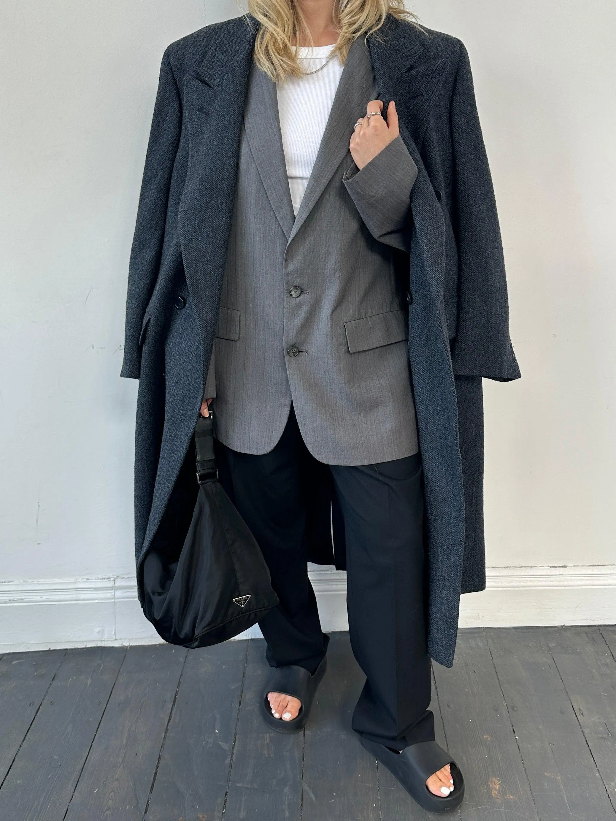 Christian Dior Monsieur Pinstripe Wool Blazer - 43L/L