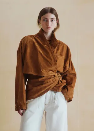 Cindy Suede Jacket / Camel
