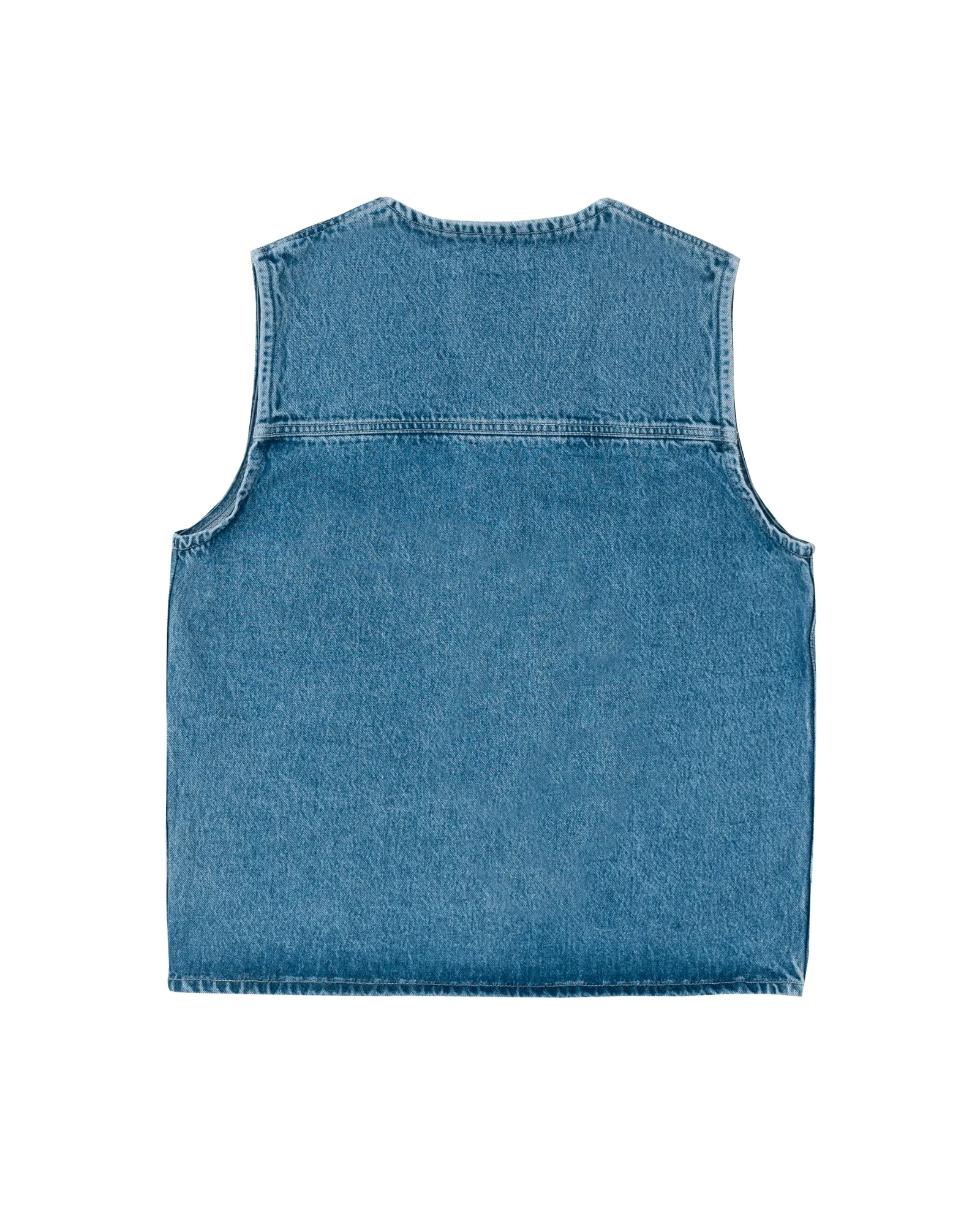 Denver Worker Vest - Stream Sky Retro Contrast