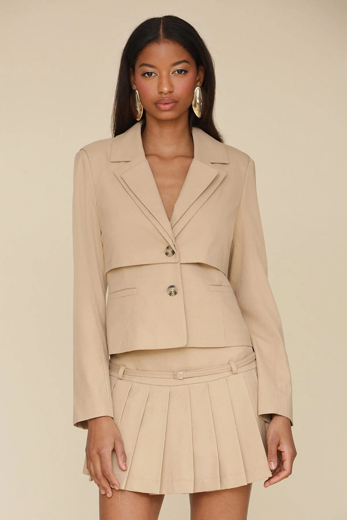 Double Layer Tailored Blazer