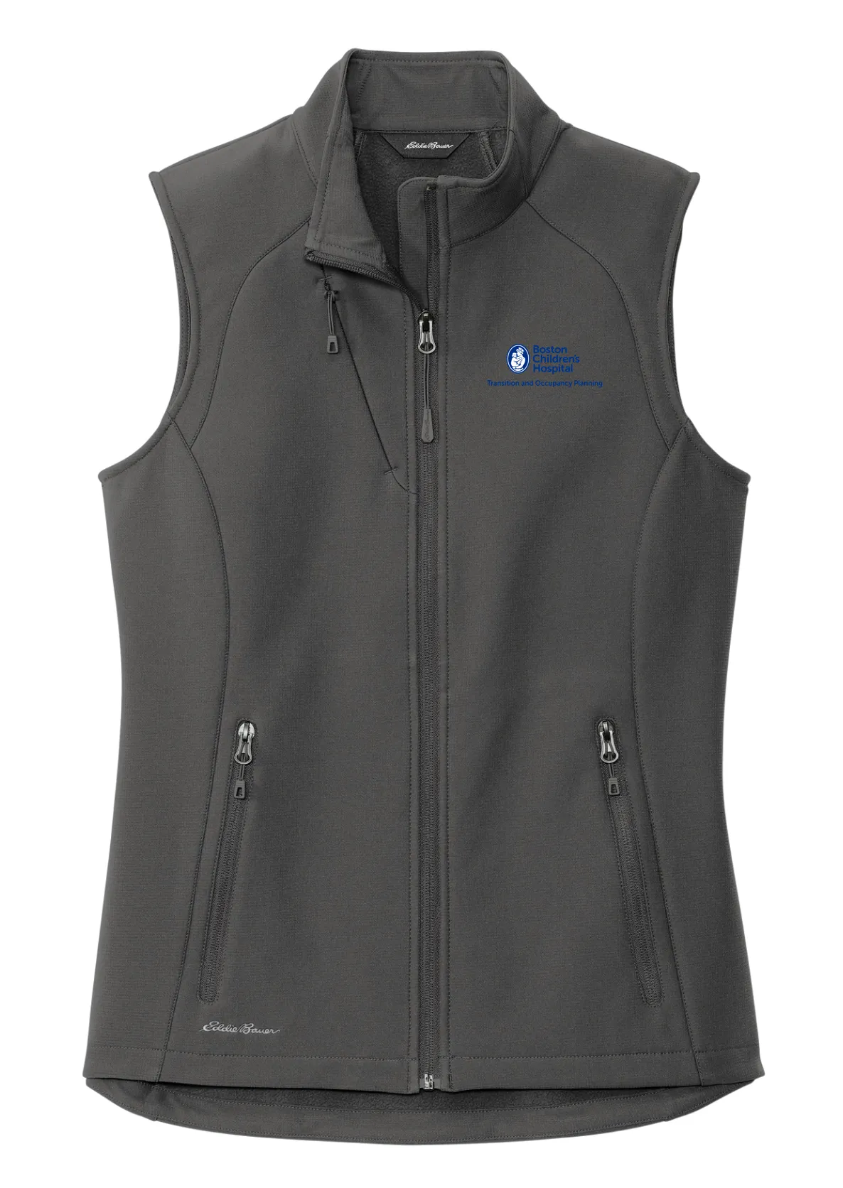 Eddie Bauer Ladies Stretch Soft ShellVest-CAN-BOSCH23-EB547-Iron Gate