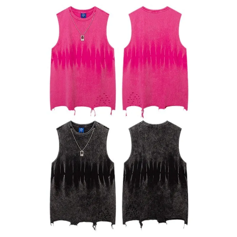 Edgy Black Sleeveless Tee