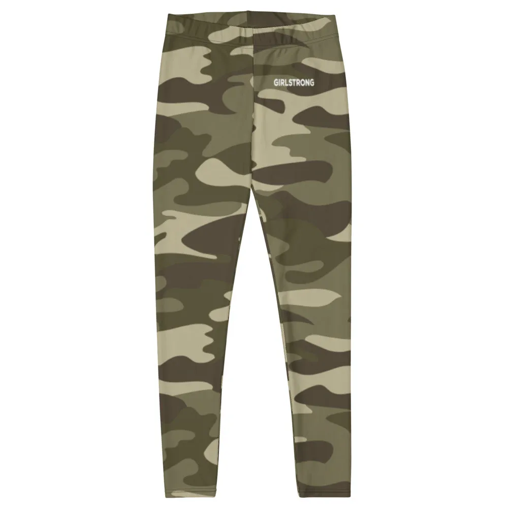 ELEVATED ESSENTIALS, SLIM AND SCULPT LEGGING GREEN CAMO