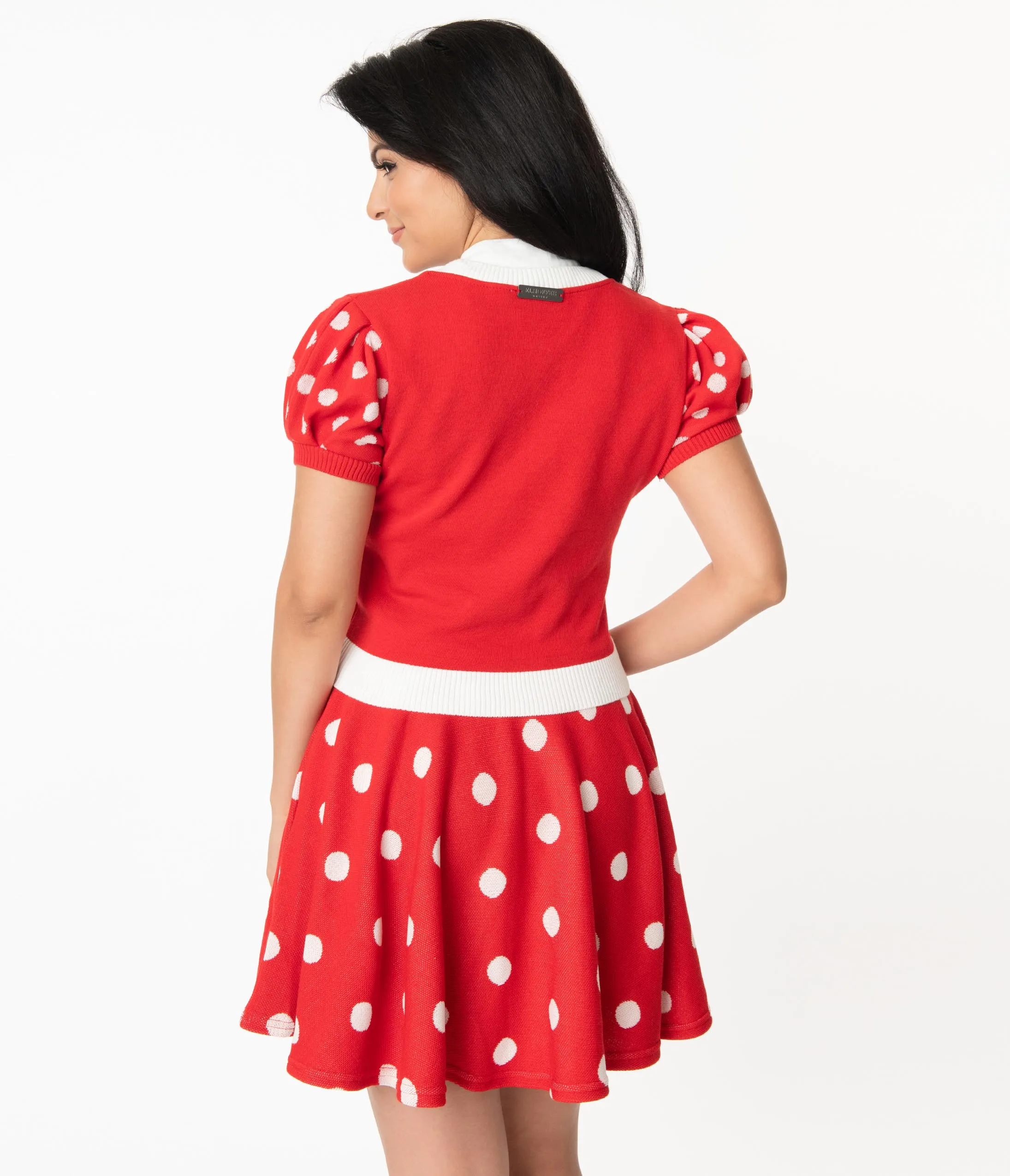 Elhoffer Design Red & White Polka Dot Mouse Princess Skirt