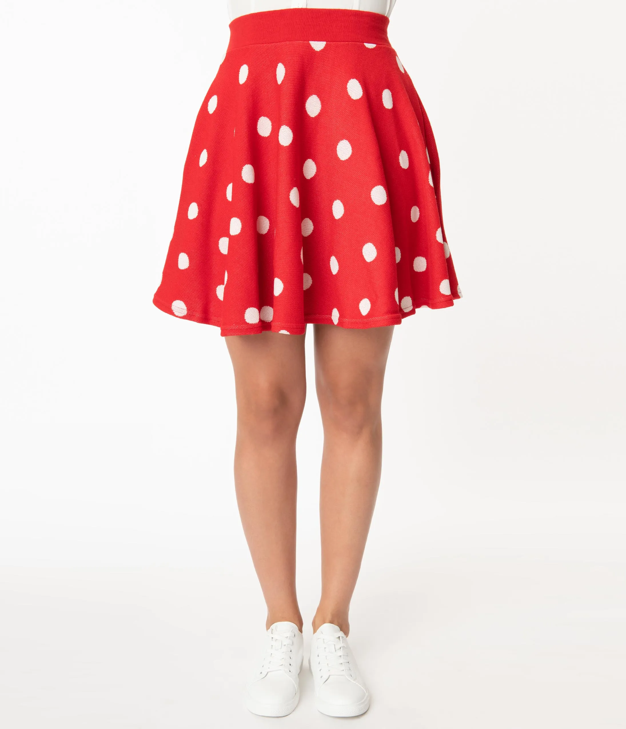 Elhoffer Design Red & White Polka Dot Mouse Princess Skirt