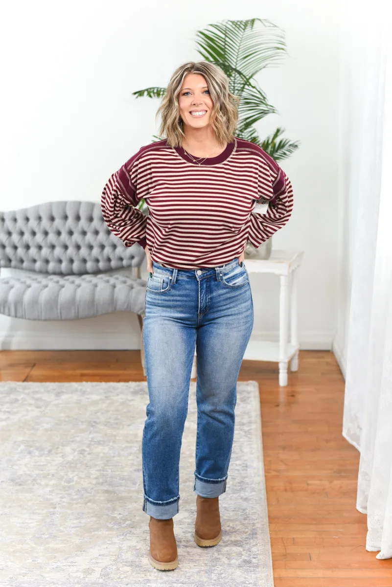 Eva Tummy Control Crop Straight Risen Jeans - Medium Wash