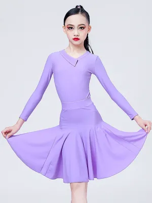 Fall/Winter Latin Dance Costumes Professional Training Suits