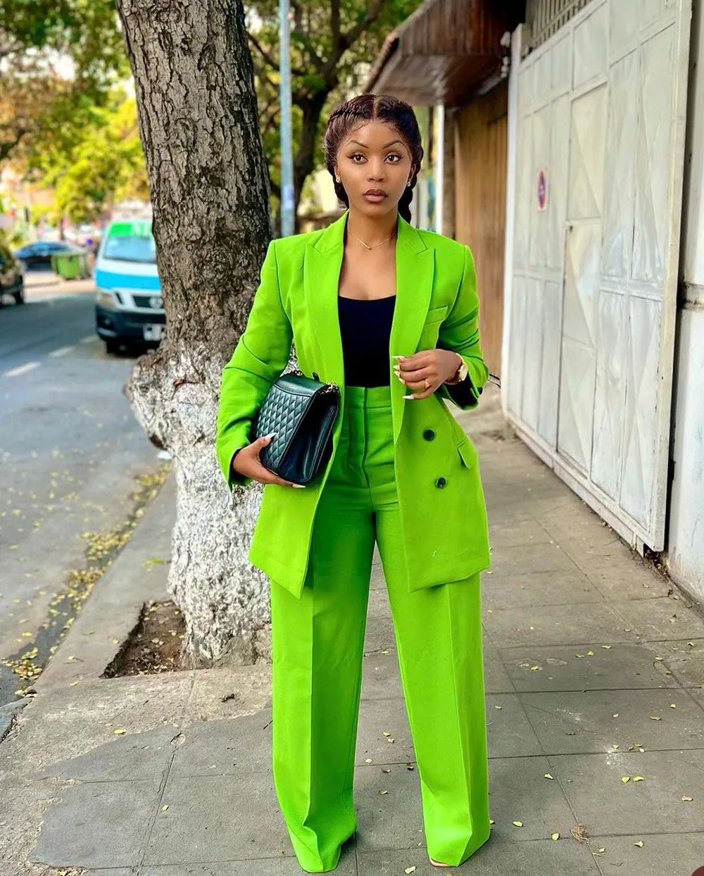 Fashion Suits Set Blazer Pants