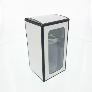 Fiesta - Gift Box - SMALL - WHITE/BLACK - PVC WINDOW