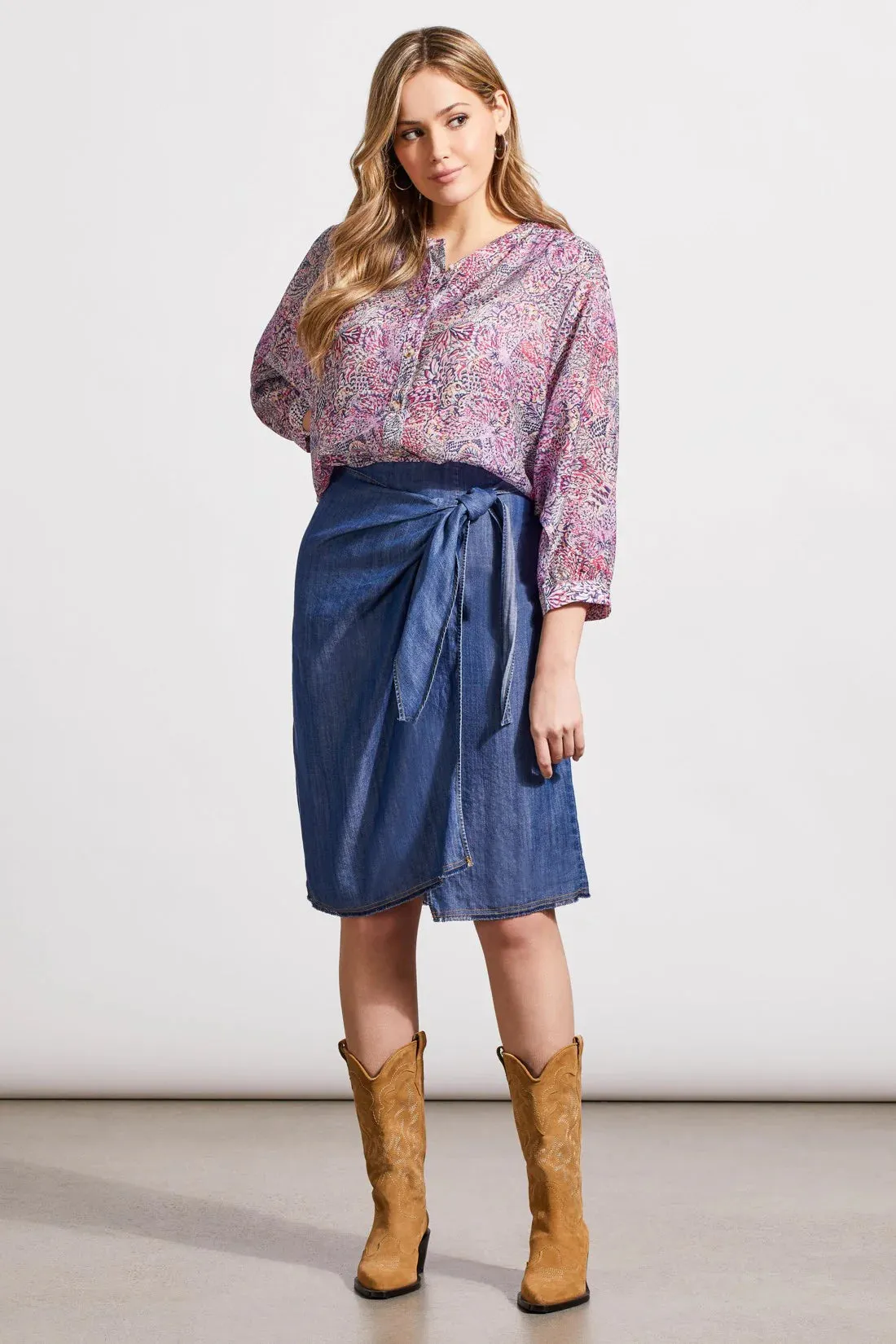 FLOWY DOLMAN SLEEVE BLOUSE
