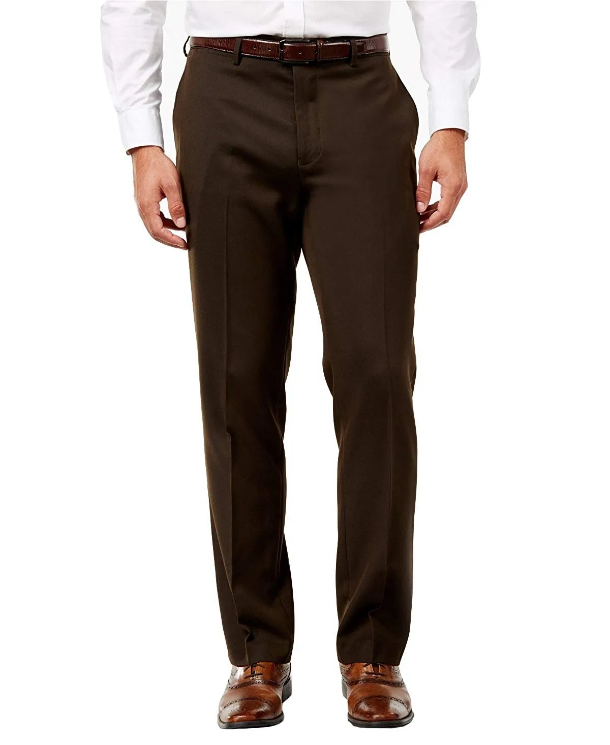 Giorgio Fiorelli Men's Modern Fit Flat Front Solid Dress Pants