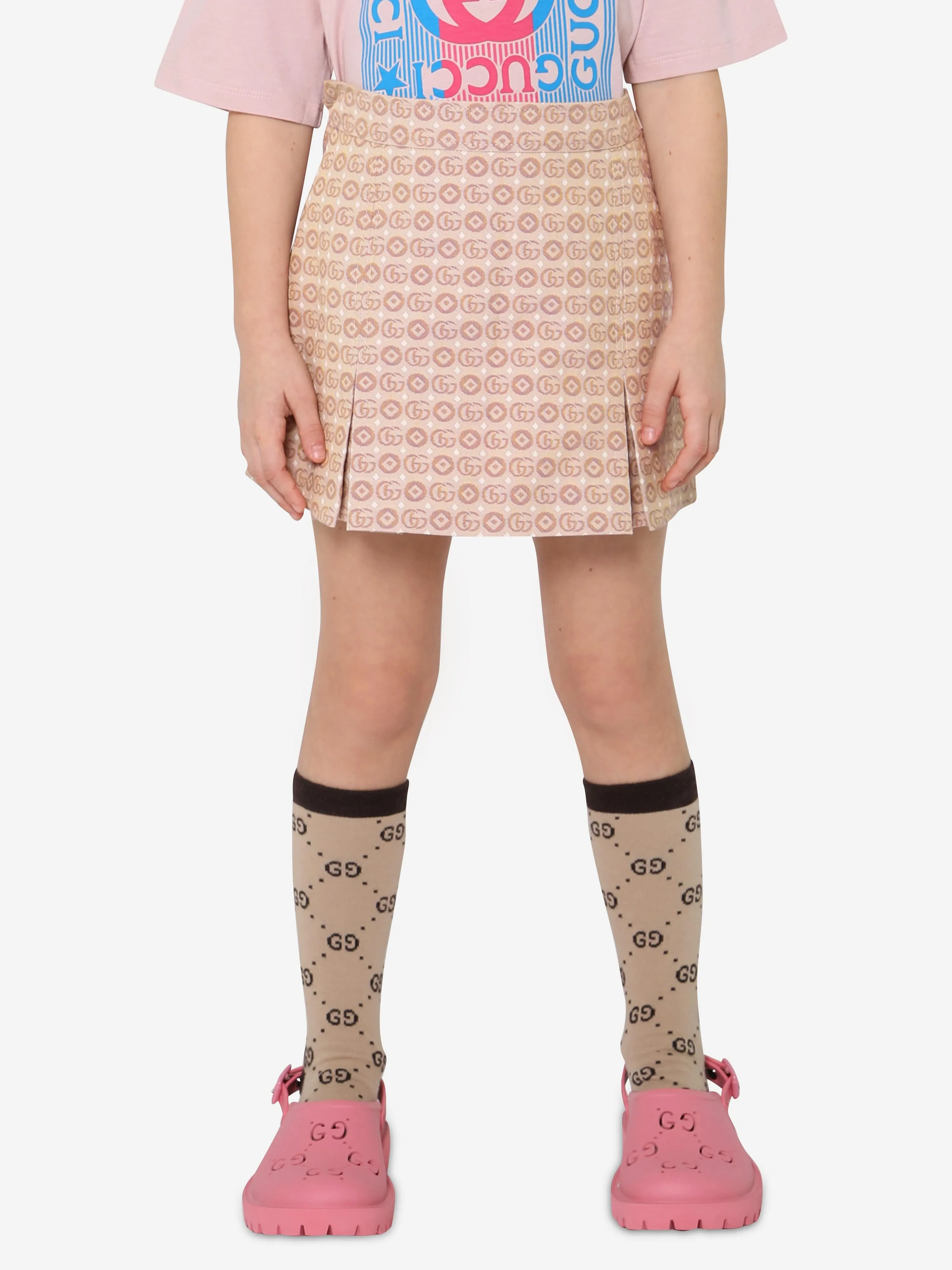 Gucci Girls Double G Dots Skirt