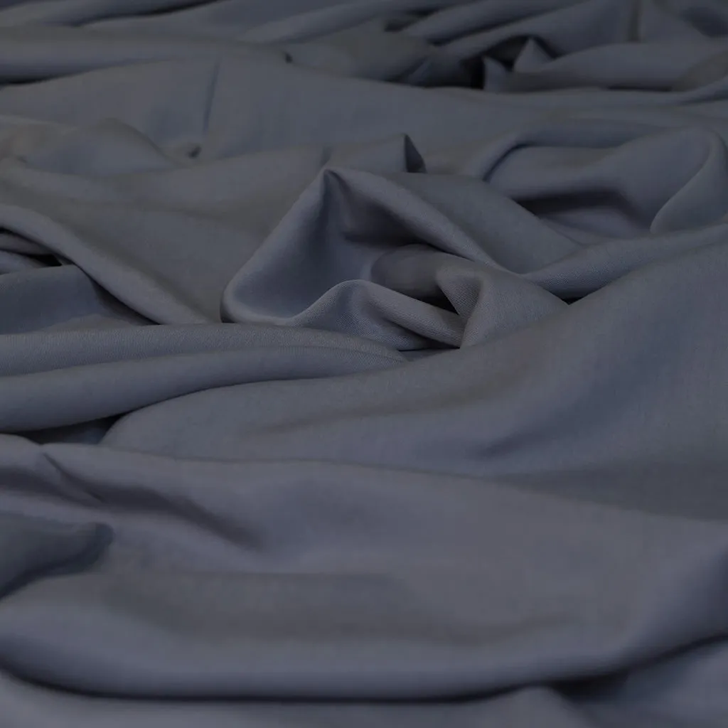 Helsinki - Stonewash Blue Lyocell  Fabric Woven Twill Fabric Sample
