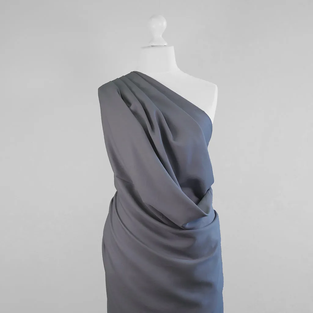 Helsinki - Stonewash Blue Lyocell  Fabric Woven Twill Fabric Sample