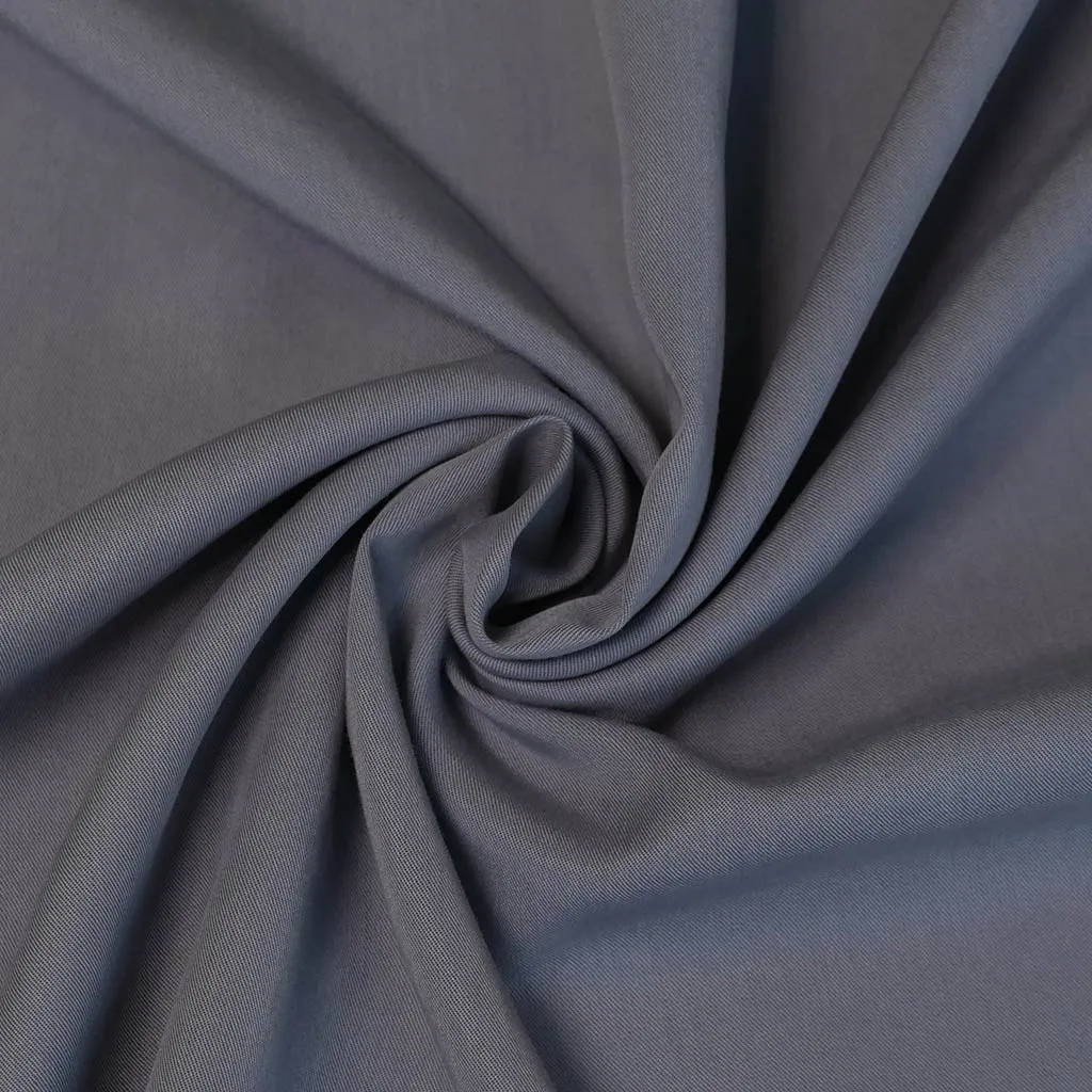 Helsinki - Stonewash Blue Lyocell  Fabric Woven Twill Fabric Sample