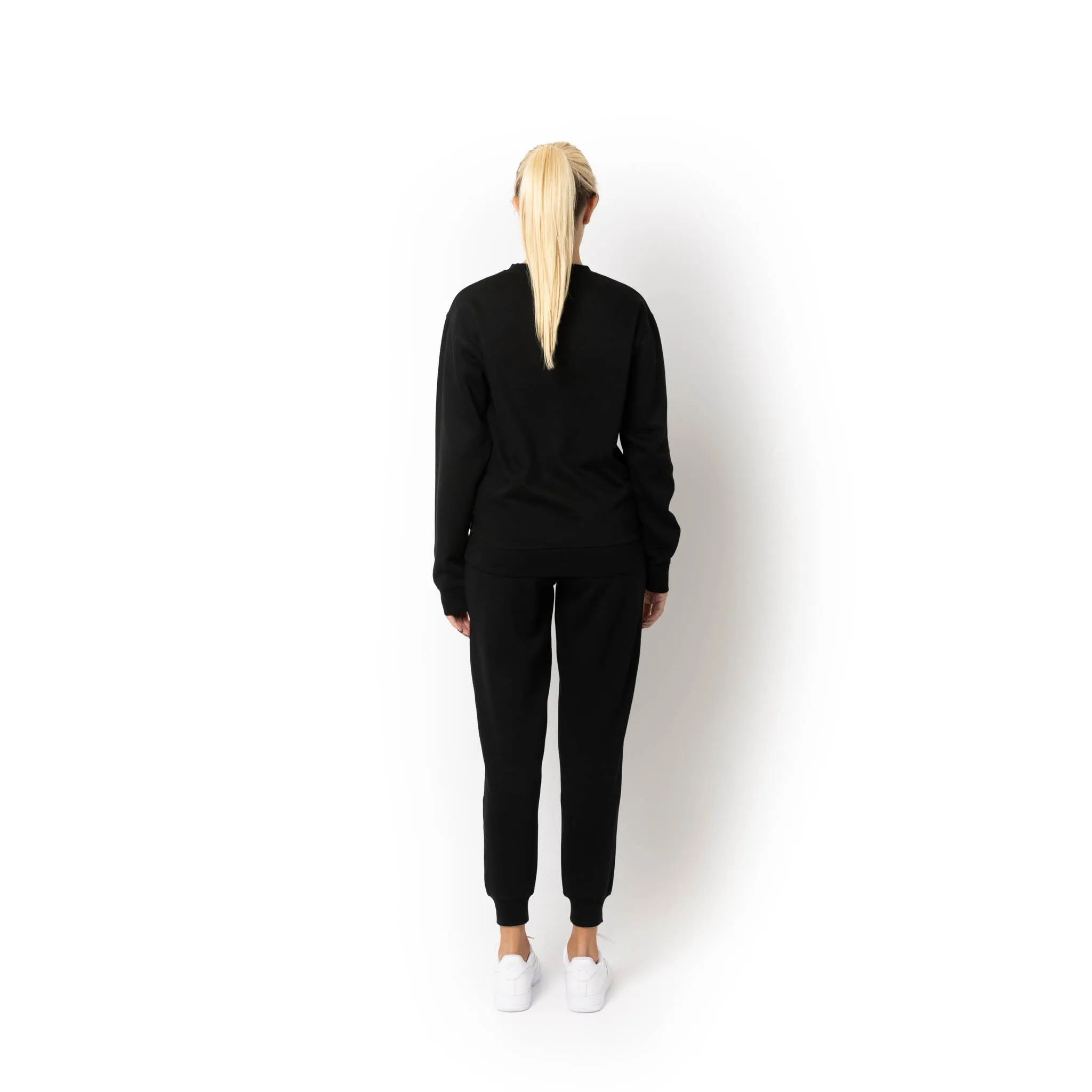 HERO-1020 Unisex Blank Crewneck Sweatshirt - Black