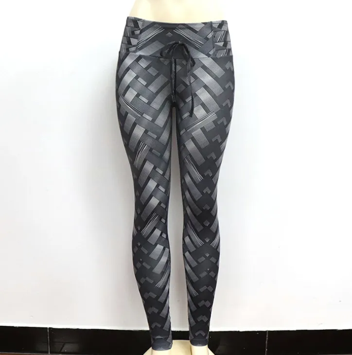 High Waist Cress-Cross Belt Yoga Workout Leggings - GlamzLife