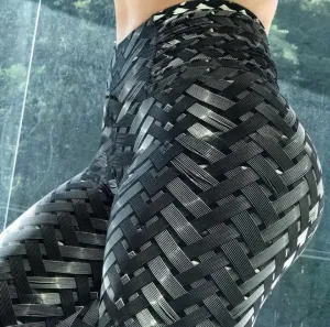 High Waist Cress-Cross Belt Yoga Workout Leggings - GlamzLife