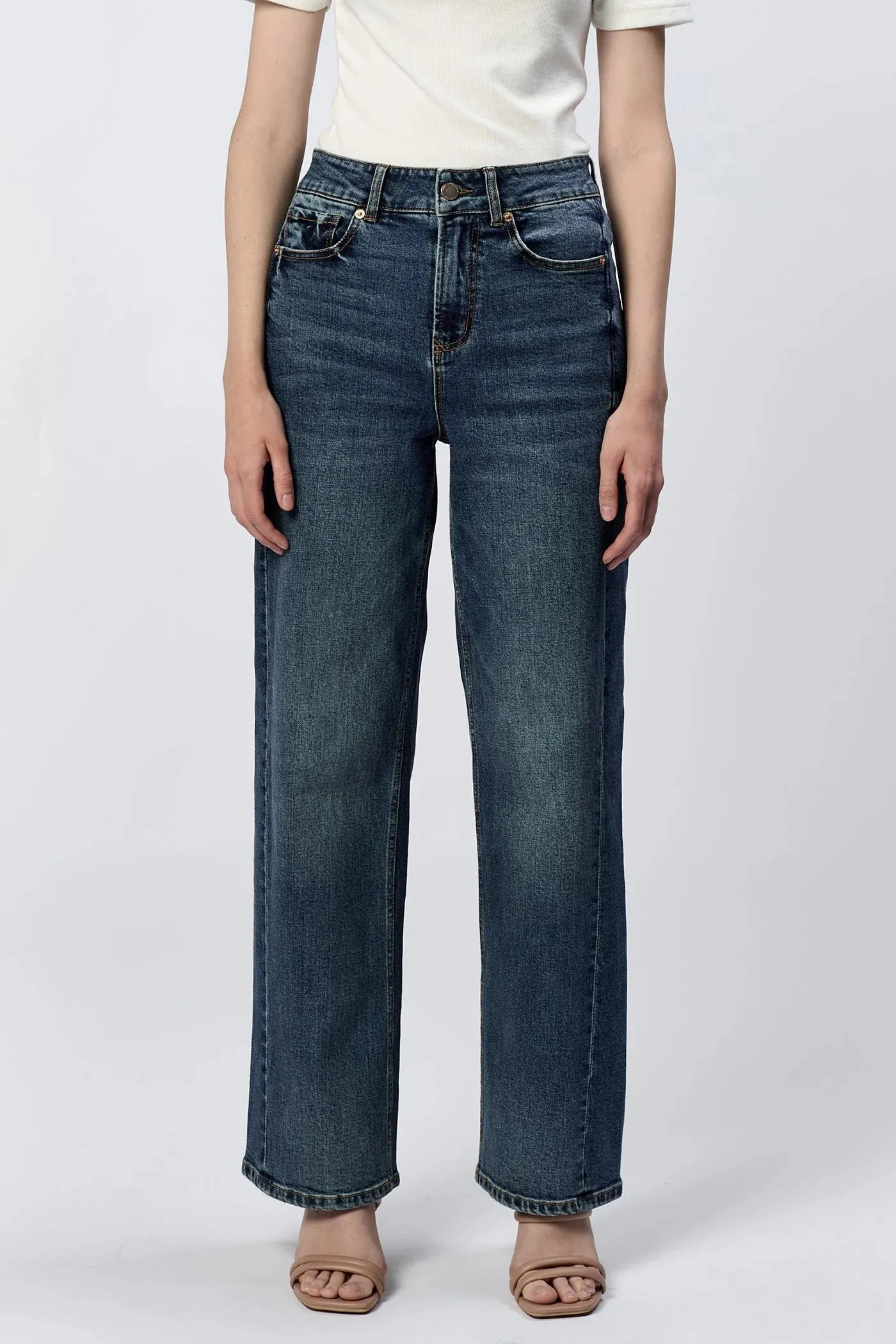 Holly High Rise Straight Jeans - Fernstone