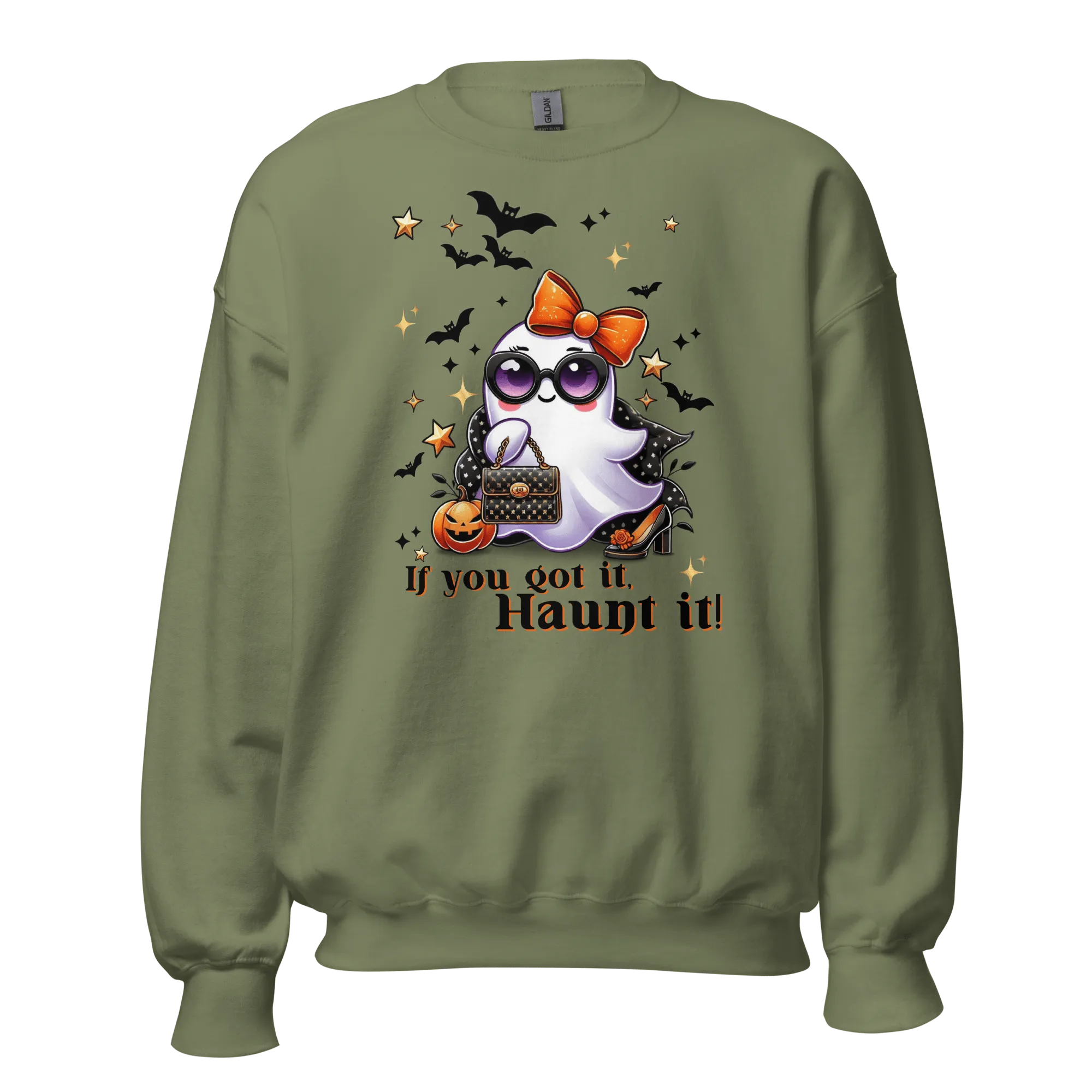 If You Got It, Haunt It! - Halloween Sweatshirt - Fun Ghost Halloween Sweatshirt