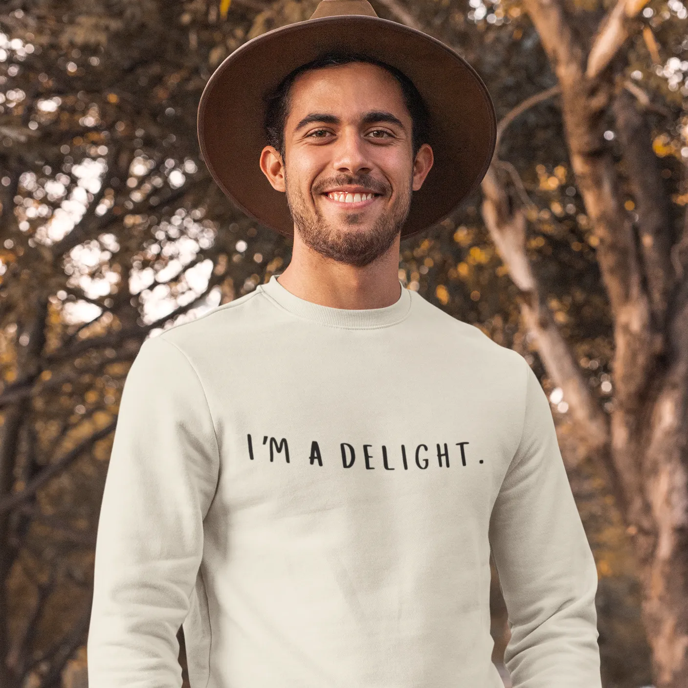 I'm a Delight, Printed Sweatshirt, Funny Sayings Shirt, Funny Crewneck Sweatshirt, Woman's Sweatshirt, Men's Sweatshirt, Funny Sweatshirt