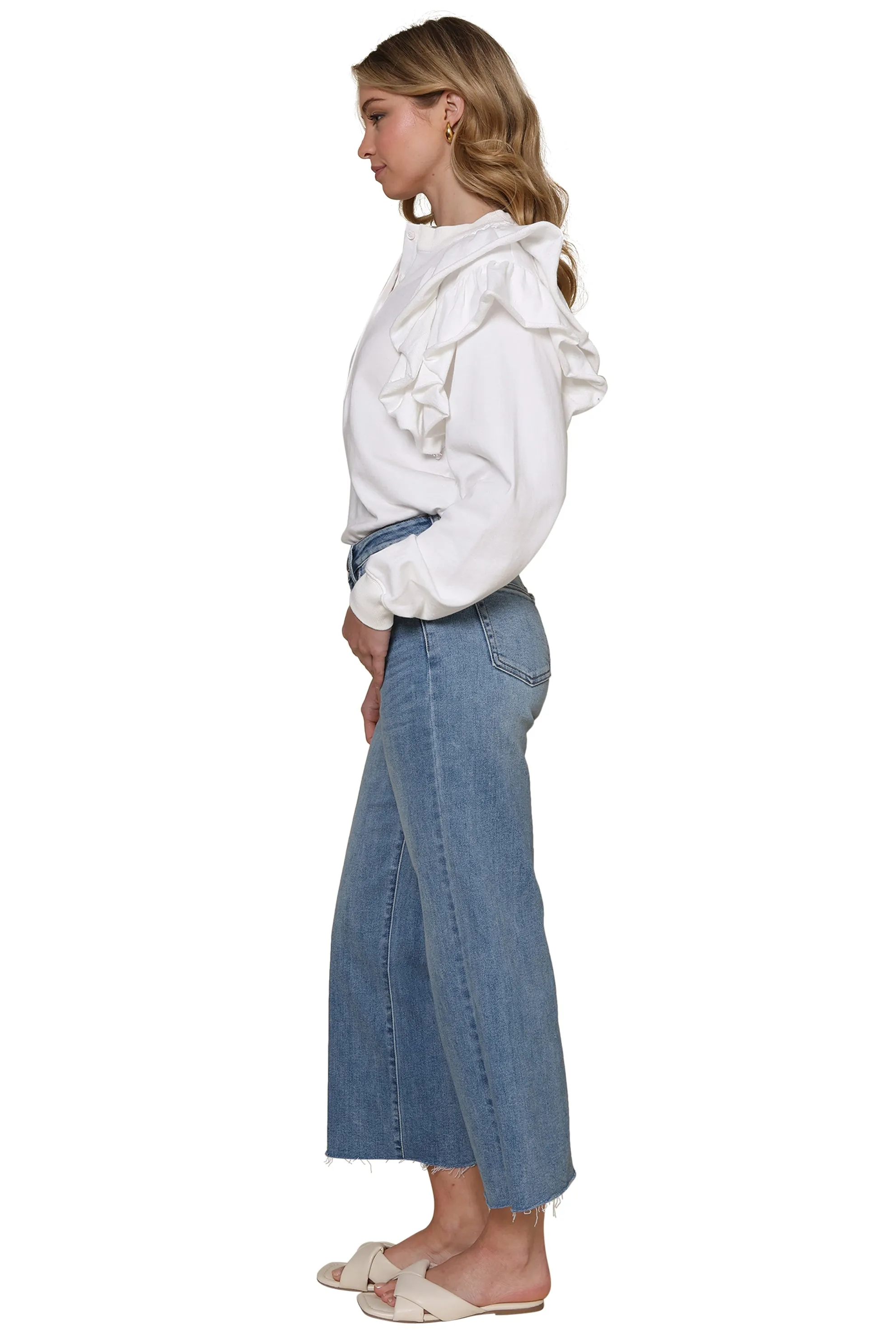 Keenan Ruffle Sweatshirt
