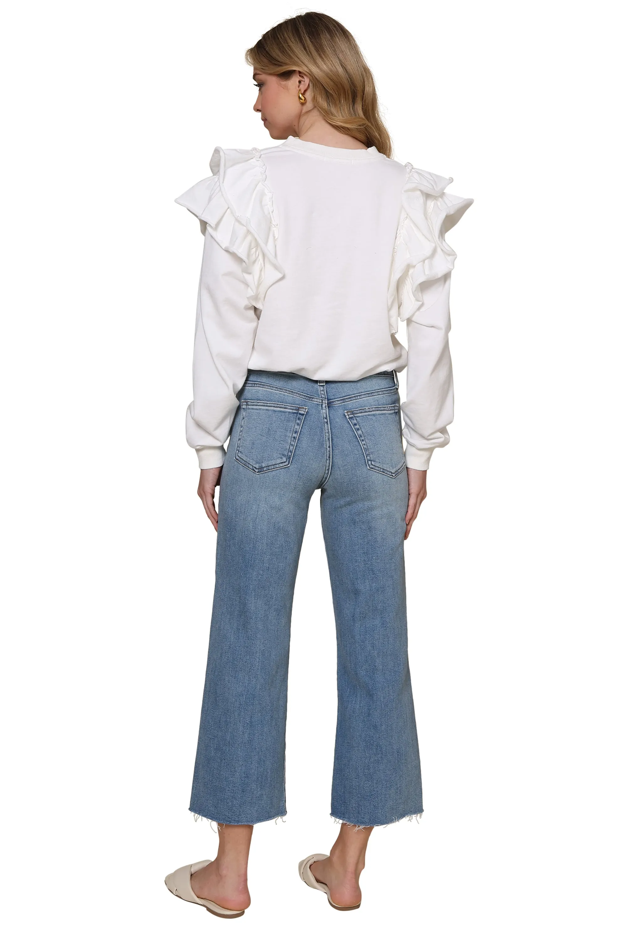 Keenan Ruffle Sweatshirt