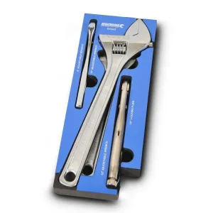 Kincrome EVA83T 4 Piece Adjustable Wrench & Locking Plier Set with EVA Tray
