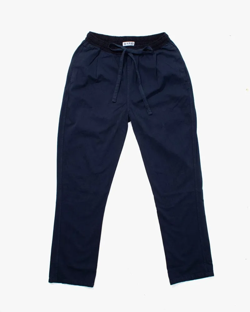 Kiriko Original Pants, Raku, Navy Nami