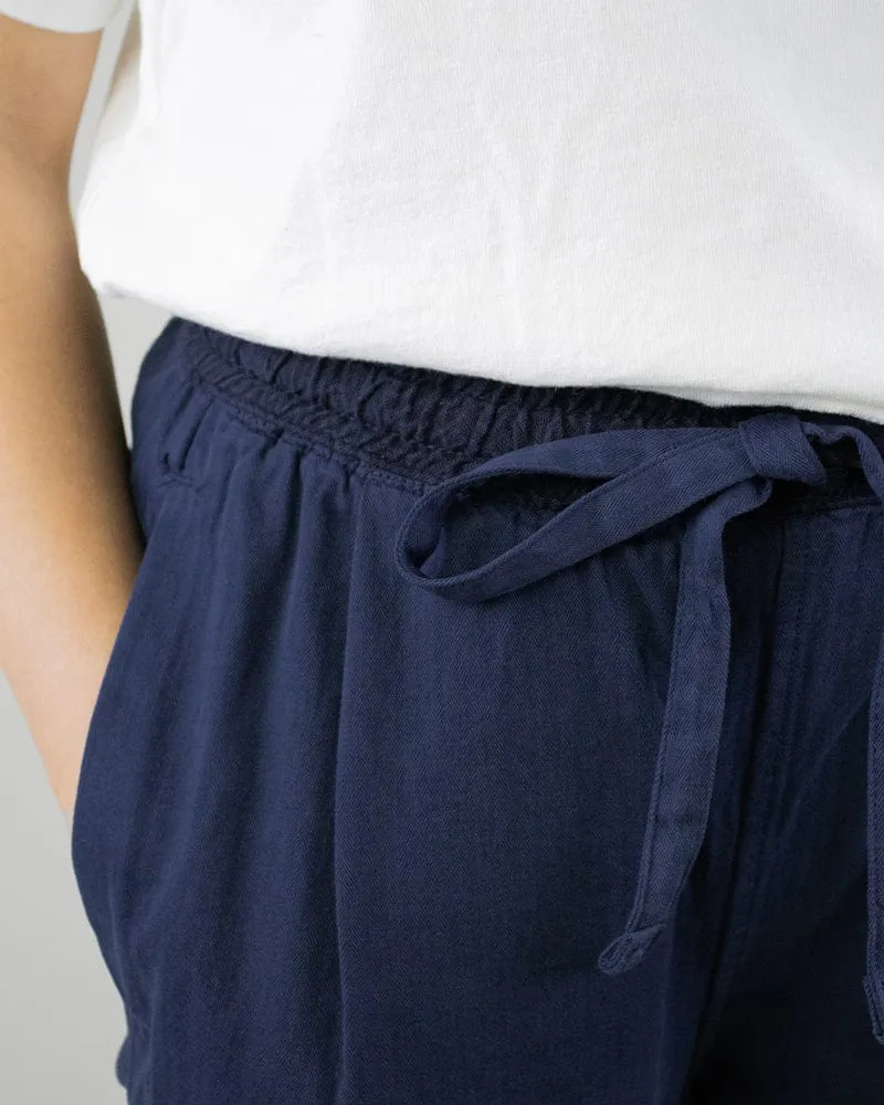 Kiriko Original Pants, Raku, Navy Nami